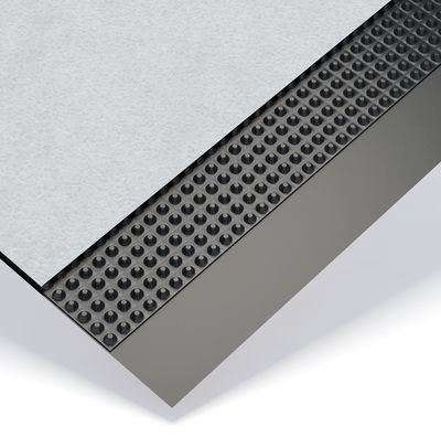 Drainage sheets in three layers